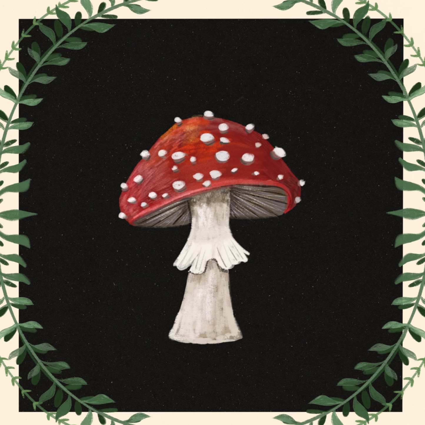 Mushroom Print - Art Print