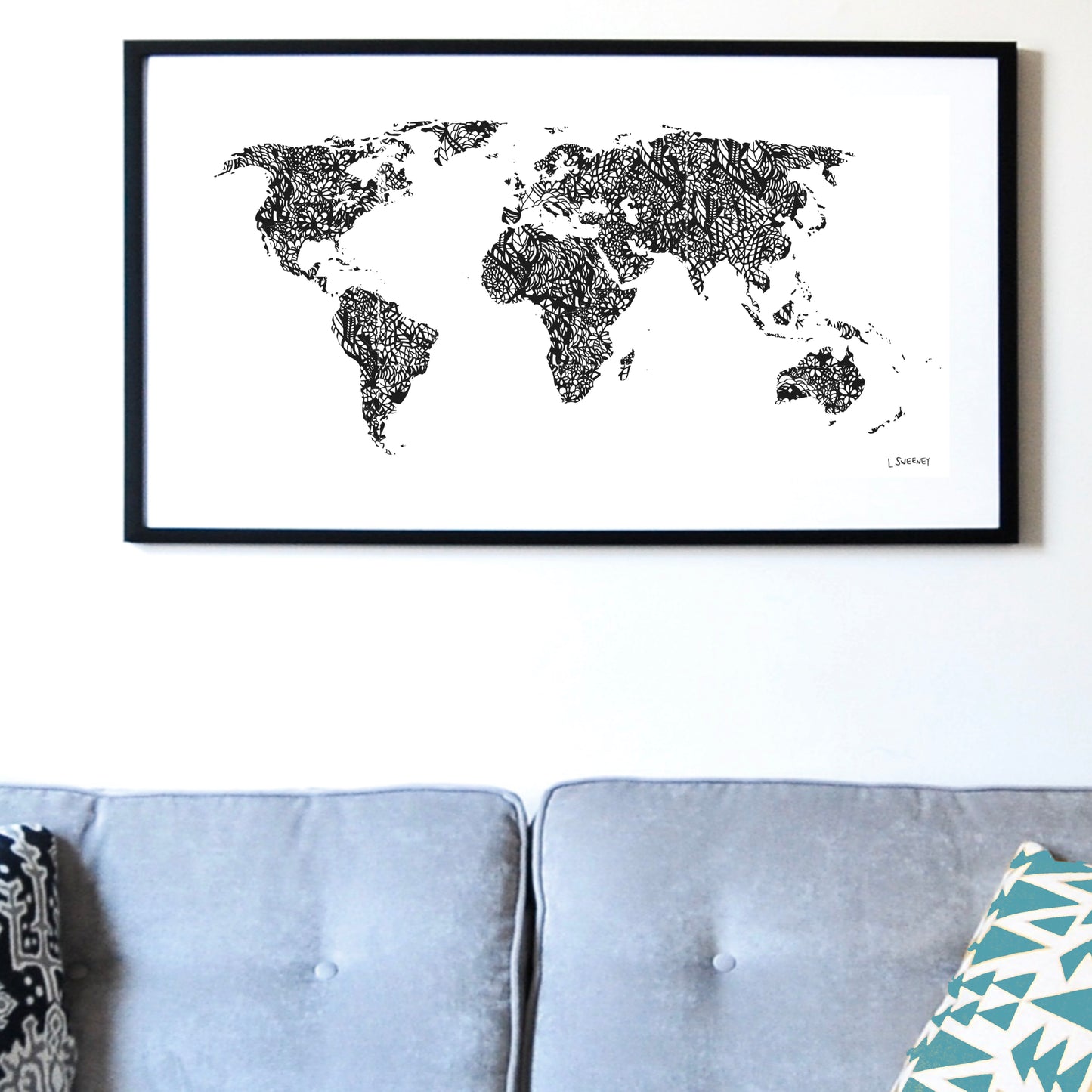 Ink Map - Art Print