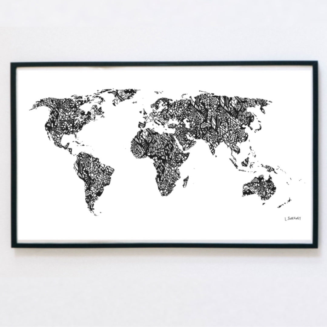 Ink Map - Art Print